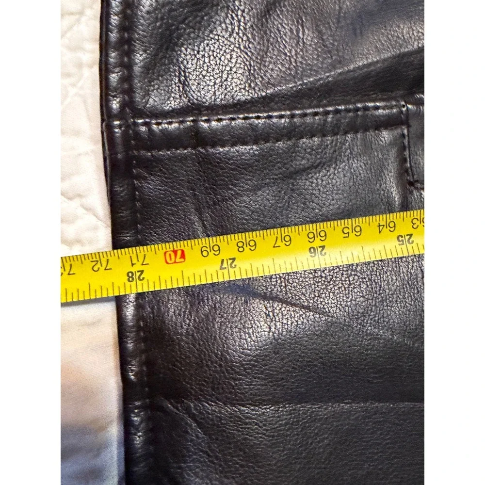 Levis Faux Leather Jacket Men Size M Black Sherpa Lined Trucker Coat